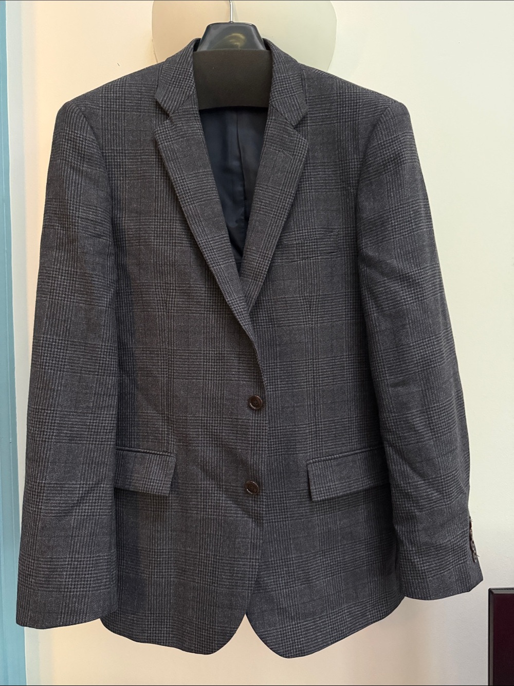J. Crew Charcoal Glen Plaid Sport Coat